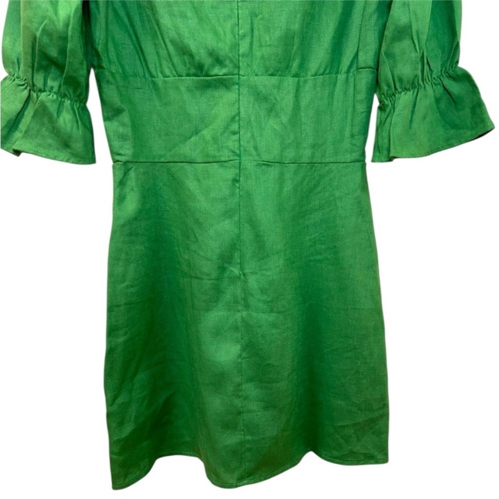 Reformation Simi Linen Mini Dress Size 12 - Picture 8 of 11